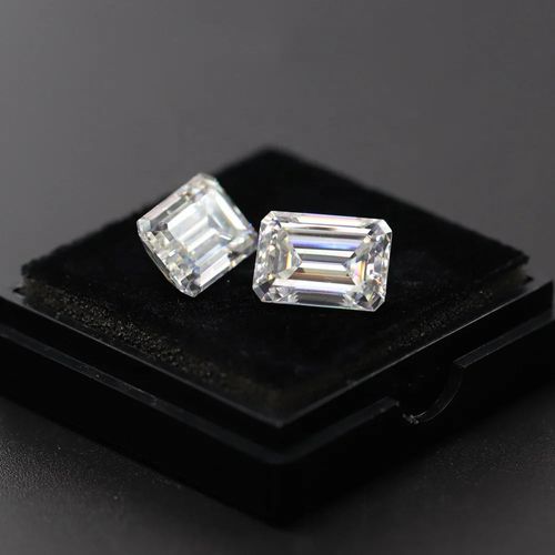 GRA certificate DEF White VVS Moissanite Loose Gemstone High Quality Loose Diamond 1ct 2ct 3ct Emerald Cut Moissanite