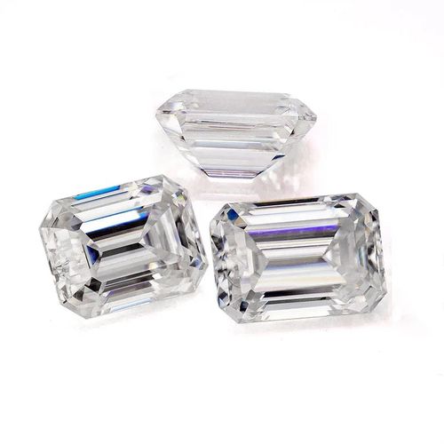 Wholesale DEF Moissanite Stones Emerald Cut Factory Price