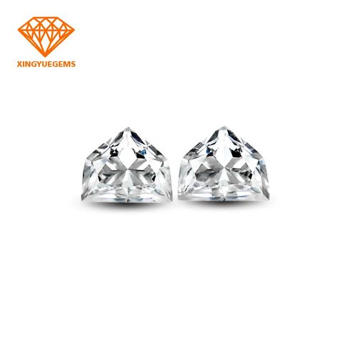 Xingyue Wholesale Good Quality Half A Trapezoid Cut D Color Moissanite Loose