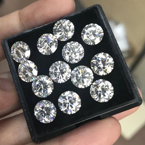 wholesale big carat 12mm round 6 carat diamond synthetic moissanite