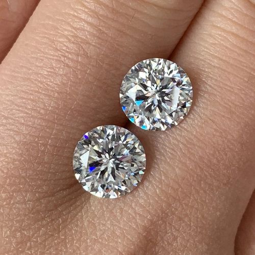 Manufacturer Fancy cut DEF color round Excellent Cut loose moissanite 1ct 2ct 3ct GRA Certificated Synthetic moissanite for ring