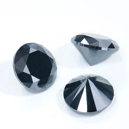 Wholesale Loose Moissanite Round Brilliant Moissanite Diamond Black Color Synthetic Moissanite Diamond Manufacturer