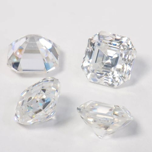 Wholesale 1carat Asscher Cut Loose Moissanite Diamond VVS Clarity DEF Color Moissanite price per carat