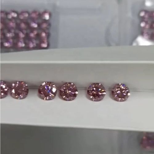 Double Jewelry Top Quality Gra Certificate Natural Moissanite Pink Diamond Loose Natural Diamonds Unique Cut Gems