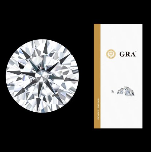 Xingyue Wholesale  1 Carat Moissanites DEF VVS1 6.5 Mm Round Brilliant Cut Genuine Loose 1ct Moissanite for Jewelry Making