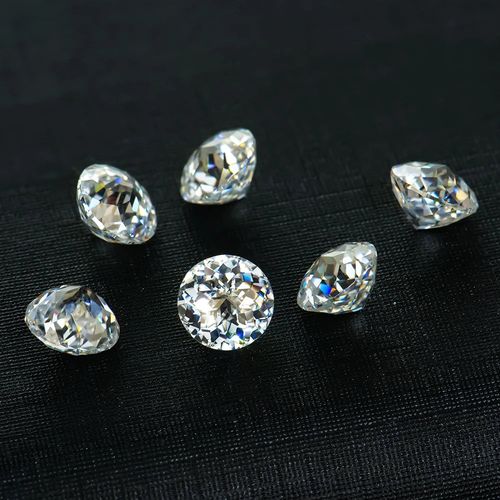 Wholesale Beads Fashion  Empire Cu tRound Shape Moissanite  Jewelry making White DEF or GH  Gemstone Collection