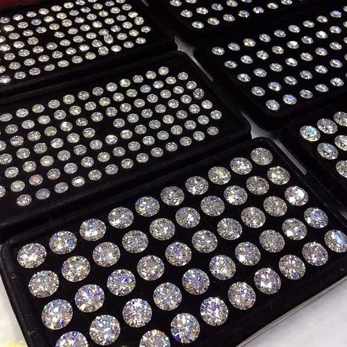 Fancy Gems Wholesale Price 6.50MM New Round Brilliant Cut Super White Loose Moissanite Diamond