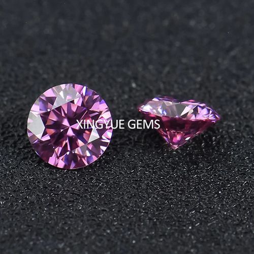 Xingyue GRA Certificate plated Color VVS price Per Pieces carat Round Loose Moissanite Stones