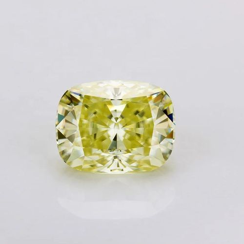 Fancy Vivid Yellow Color VVS Clarity Synthetic Long Cushion Cut 5x7mm Moissanite for Sale High quality loose moissanite diamonds