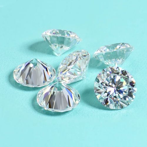 White round loose moissanite stones D-VVS 8H&A  3-12mm brilliant cut  gems