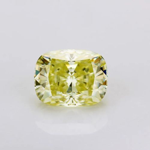 Yadis Wholesale Factory Moissanite Fancy Original Vivid Yellow Elongated Cushion Cut Loose Moissanites Gra Certificate