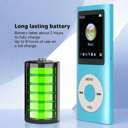 2026 Latest Portable MP3 Player with 16GB SD Card Lossless Audio & Long Battery