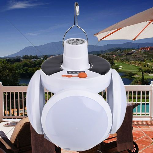 Solar-powered foldable football lights, making your garden as bright as a football field.