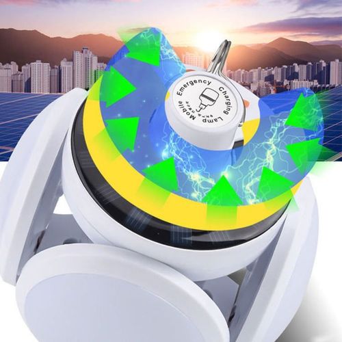 Solar-powered foldable football lights, making your garden as bright as a football field.