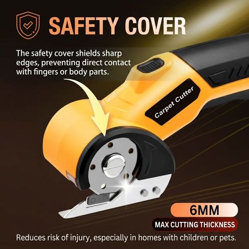 Multi-Purpose 4V Cordless Electric Scissors | Rechargeable Cutter for Fabric, Cardboard & DIY