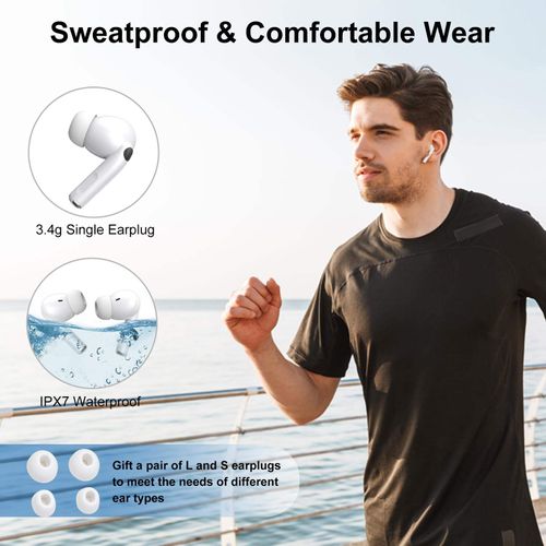 New Upgrade Wireless Bluetooth Earbuds | LED Touch Display, Long Battery, Clear Stereo Sound for Music, Calls & Sport | Pay on Delivery