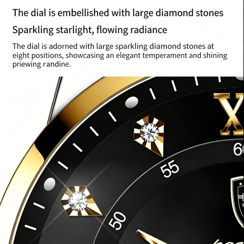 2026 New POEDAGAR Luxury Presidential Gold Watch for Men - Waterproof Steel Band with Day-Date (Pay on Delivery via Jumia)
