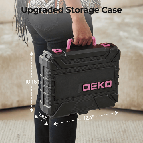 Complete 126-Piece Home Repair Tool Kit with Rechargeable Cordless Drill & Portable Case