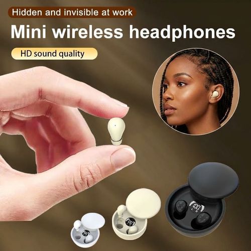 MSHUKCOE 2026 Ultra-Mini Invisible Earbuds – Bluetooth 5.4 Wireless Sleep Headphones with LED Display (Pay on Delivery)