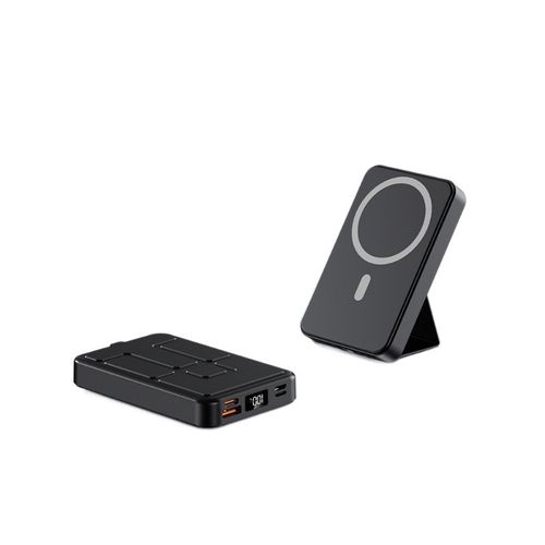 2026 Ultra-Slim 10000mAh Magnetic Wireless Power Bank, 22.5W Fast Charge, Type-C In and Out, LED Display & Stand for iPhone & Android