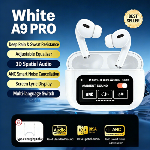 New Upgrade Wireless Bluetooth Earbuds | LED Touch Display, Long Battery, Clear Stereo Sound for Music, Calls & Sport | Pay on Delivery