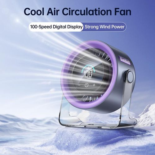 2026 NEW Turbo Desk Fan - 100 Speed Levels, Ultra-Quiet & Rechargeable | The Ultimate Cooling Gear for Kenya 🇰🇪