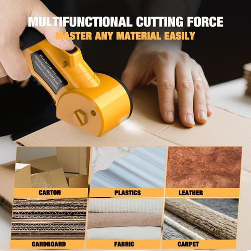 Multi-Purpose 4V Cordless Electric Scissors | Rechargeable Cutter for Fabric, Cardboard & DIY