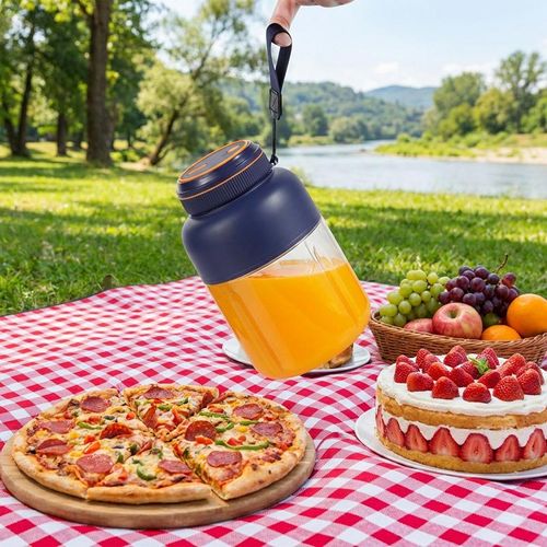 1300ML Mega Portable Blender & Sports Juicer | USB Rechargeable (2 Lids Included)