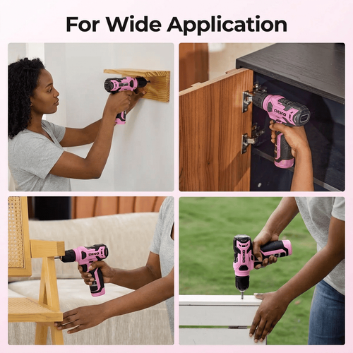 Complete 126-Piece Home Repair Tool Kit with Rechargeable Cordless Drill & Portable Case