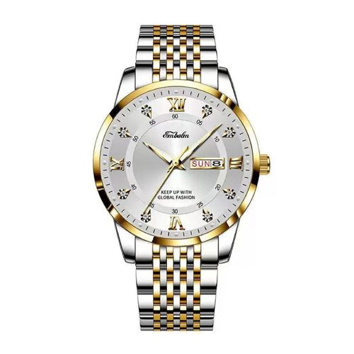 2026 New POEDAGAR Luxury Presidential Gold Watch for Men - Waterproof Steel Band with Day-Date (Pay on Delivery via Jumia)