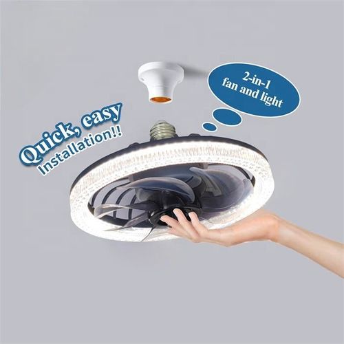 2 in 1 remote control fan light