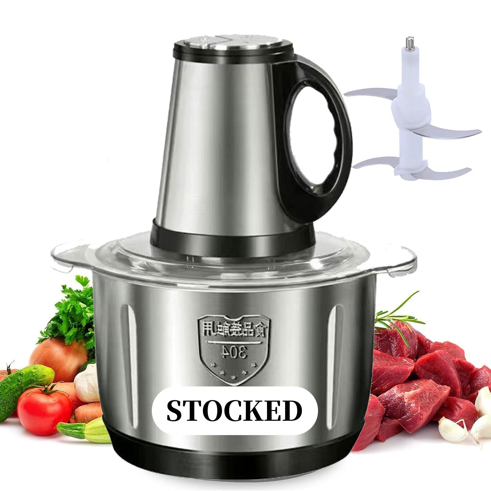 Stainless steel electric meat grinder