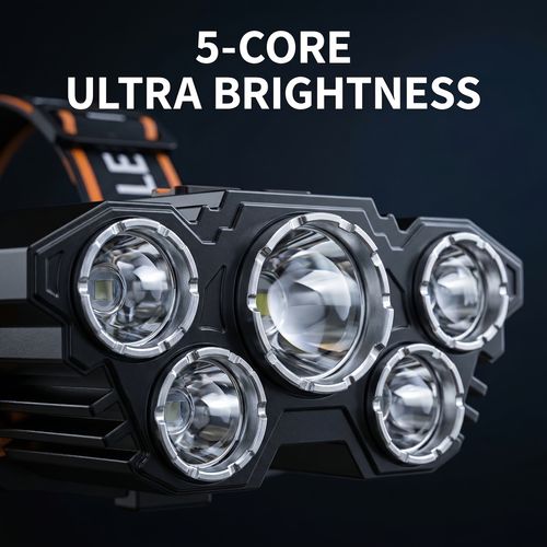 5LED Rechargeable Headlight