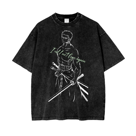 No losing Acid Wash Oversize T-Shirt