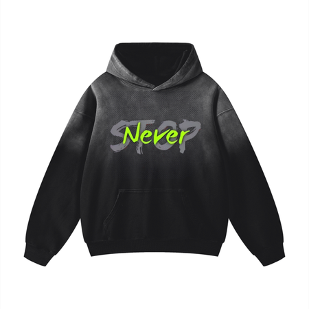 Never-Stop Heavyweight Wash Oversized Hoodie