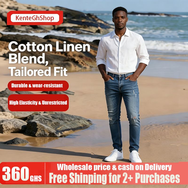 🔥Ghana - Old Money Linen-Blend Straight Jeans🔥Free Shipping for 2+ Purchases-DW-BJ-001