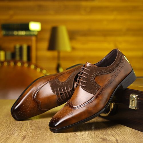 🔥Ghana -Vintage pointed-toe leather shoes🔥Free Shipping for 2+ Purchases-YML-CP-038