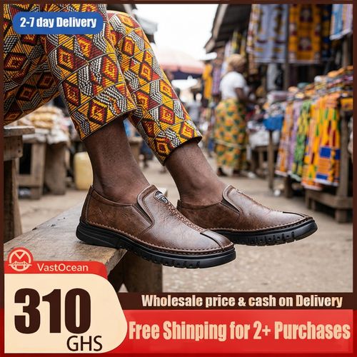 🔥Ghana -Men's Soft Leather Slip-On Loafers🔥Free Shipping for 2+ Purchases-LB-CAS-004