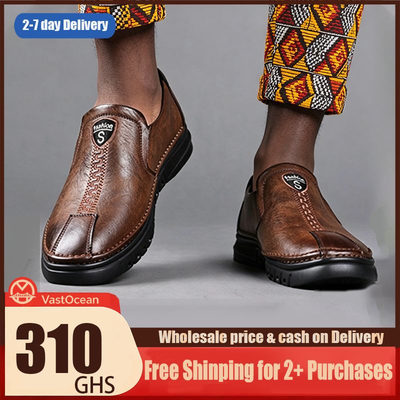 🔥Ghana -Men's Soft Leather Slip-On Loafers🔥Free Shipping for 2+ Purchases-LB-CAS-004