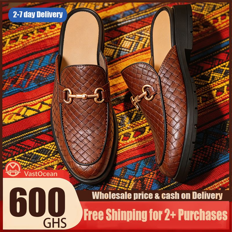 🔥Ghana - Braided Leather Backless Mules🔥Free Shipping for 2+ Purchases-DW-BZ-006