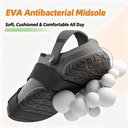 🔥Ghana -Dark Grey Toe Spring EVA Clog Sandals🔥Free Shipping for 2+ Purchases-YML-CP-024