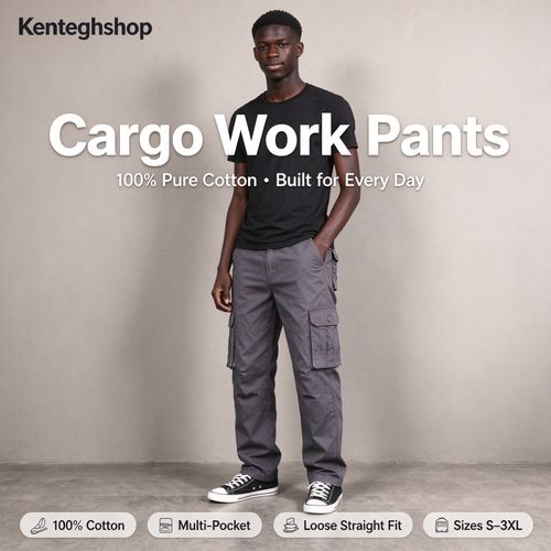 🔥Ghana - TGrey Multi-Pocket Cotton Cargo Work Pants🔥Free Shipping for 2+ Purchases-NZ-001