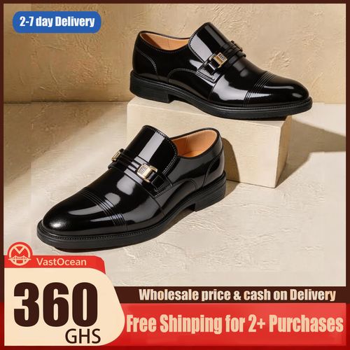 🔥Ghana - Men's Patent Leather Monk Strap Shoes🔥Free Shipping for 2+ Purchases-DW-BZ-008