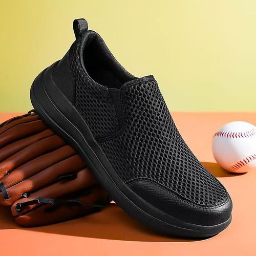 A pair of new style sports shoes for men, ideal for lazy days, lightweight shoes.