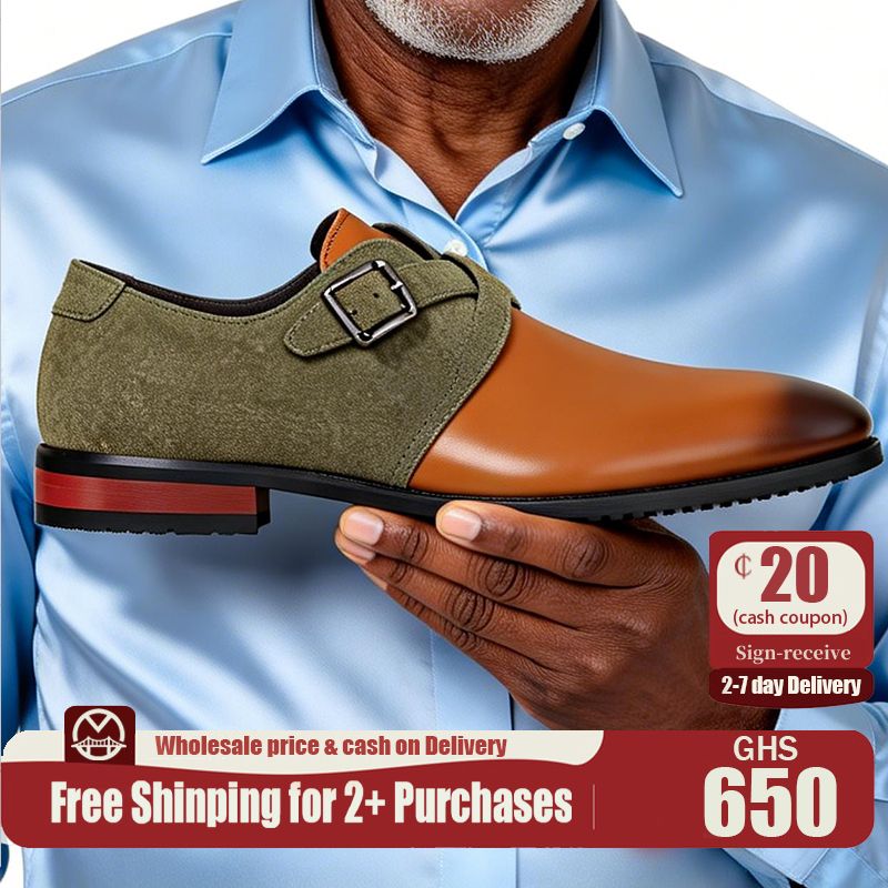 🔥Ghana - Italian Handmade Monk Shoes🔥Free Shipping for 2+ Purchases-DW055