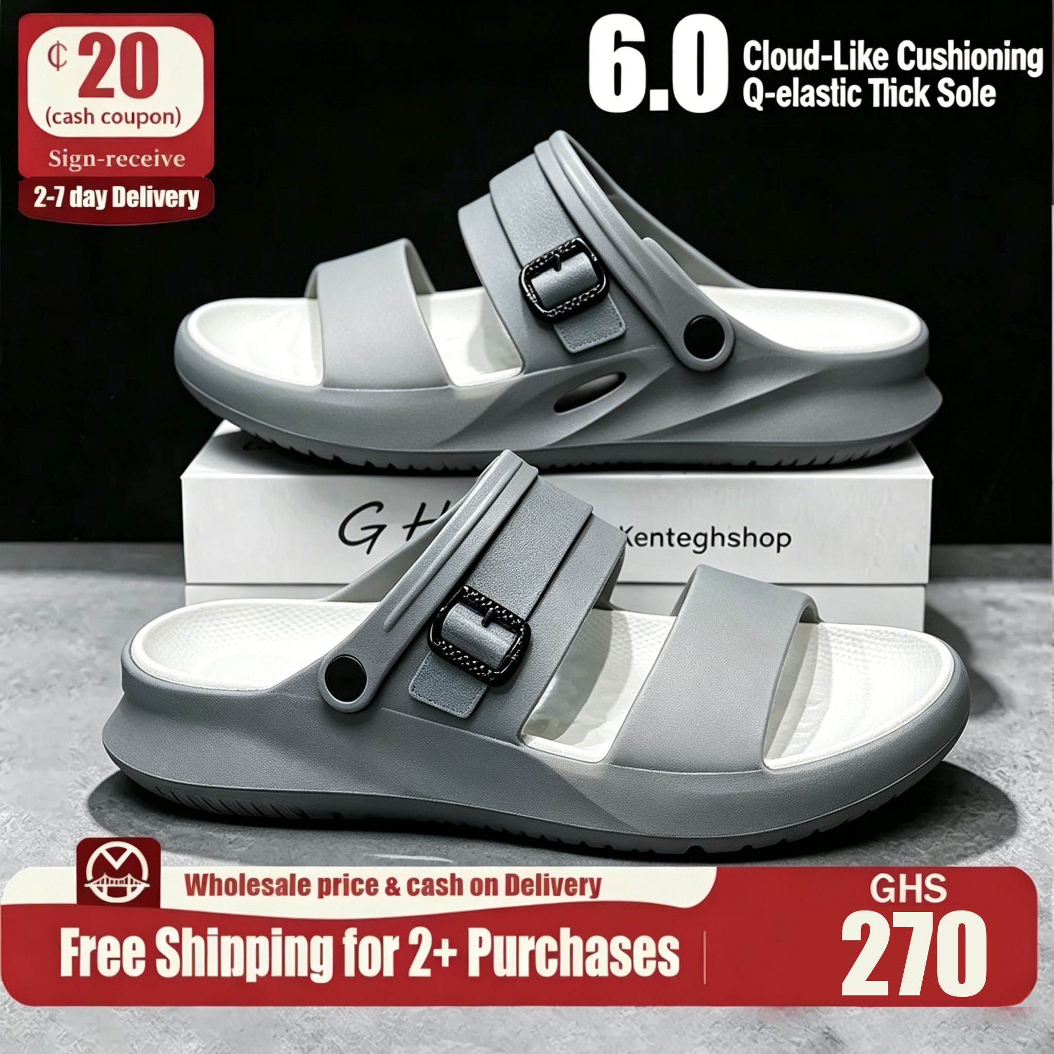 🔥Ghana - Birken Style EVA Slide🔥Free Shipping for 2+ Purchases-LB-SL-001