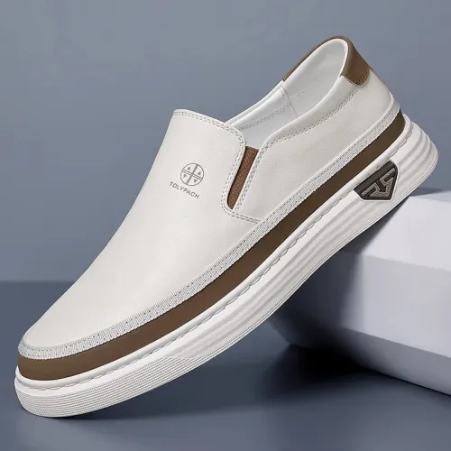 Genuine Handmade Casual Shoes Luxury Brand Mens Loafers
