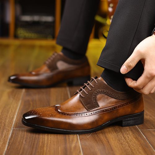 🔥Ghana -Vintage pointed-toe leather shoes🔥Free Shipping for 2+ Purchases-YML-CP-038