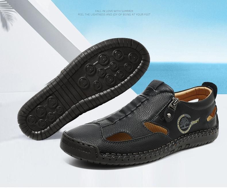 🔥2025 HOT SALE -50%🔥Best-selling men's sandals with stitching, slip-on style, beach shoes, outdoor sporty style, durable, large size, breathable men's shoes