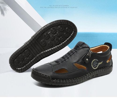 Best-selling men's sandals with stitching, outdoor sporty style, breathable men's shoes